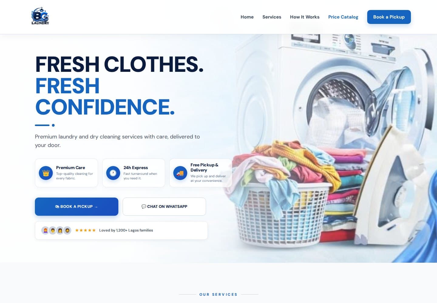 BG Laundry interface